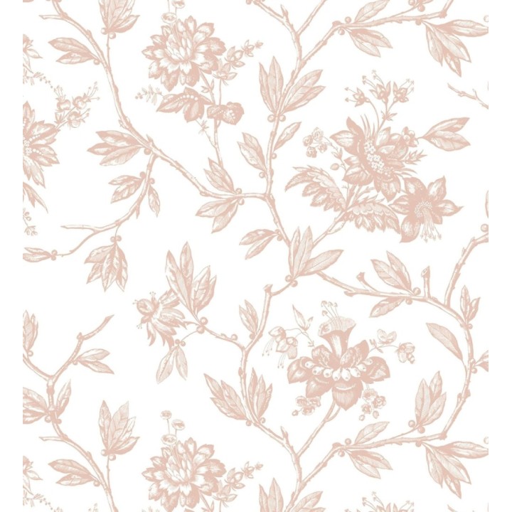 Papel pintado de flores estilo neobarroco - Geraldine 128357