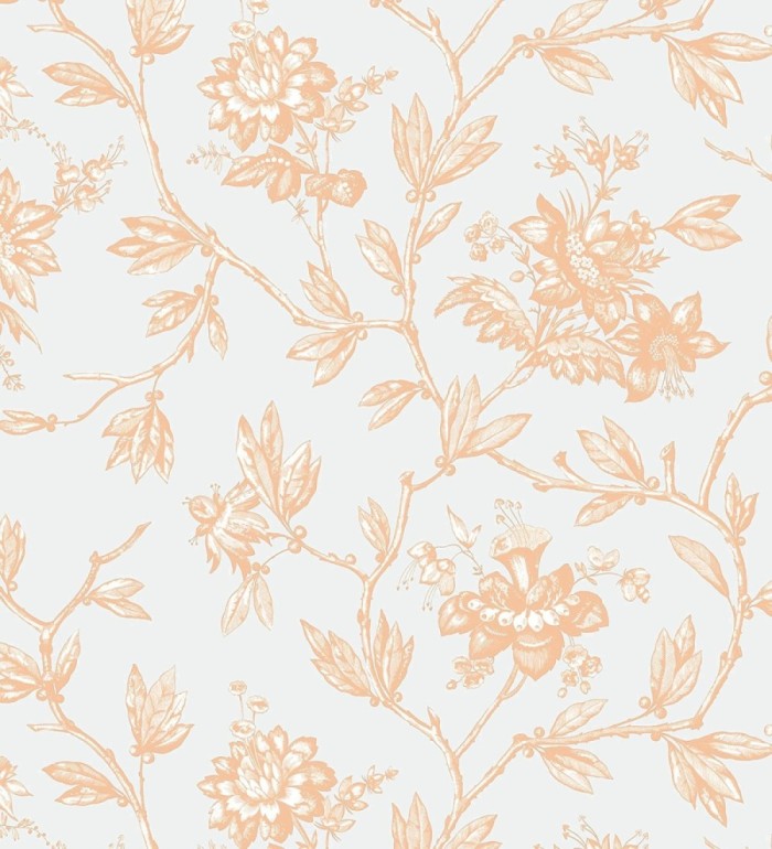 Papel pintado de flores estilo neobarroco - Geraldine 128358