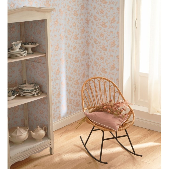 Papel pintado de flores estilo neobarroco - Geraldine 128358