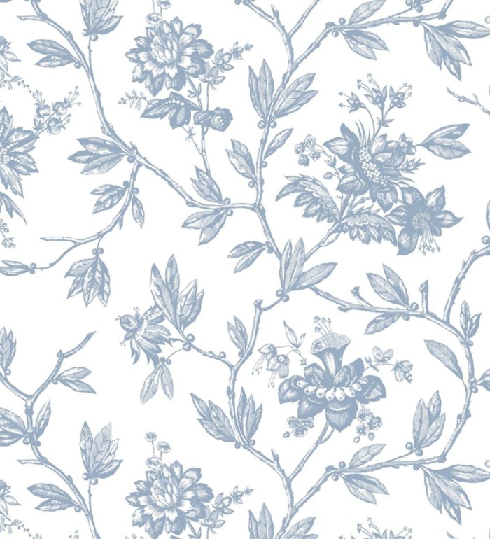 Papel pintado de flores estilo neobarroco - Geraldine 128359