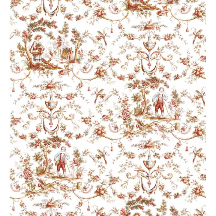 Papel pintado toile de jouy estilo francés - Belmont 128360