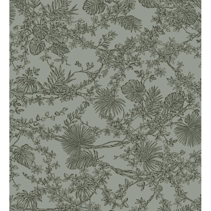 Papel pintado de plantas estilo toile de jouy - Petit Minue 128363