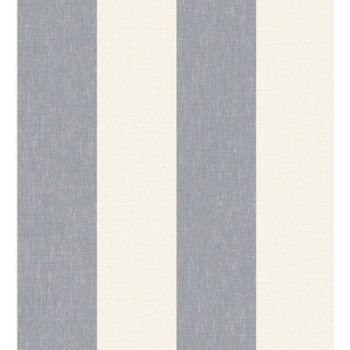 Papel pintado de rayas anchas de 13 cm textura efecto lino - Herman Stripes 128368