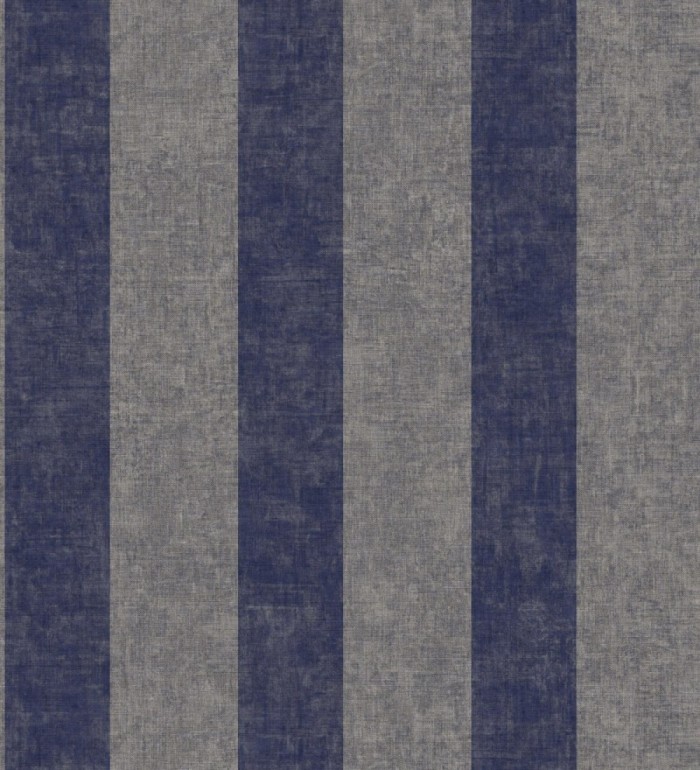 Papel pintado de rayas textiles jaspeadas - Leighton Stripes 128382