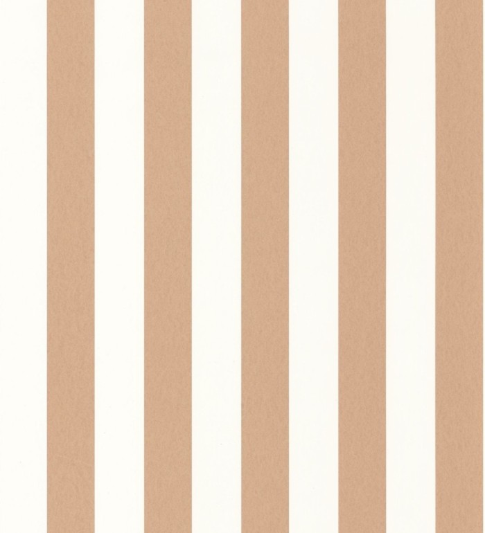 Papel pintado de rayas cobre y blanco - Gary Stripes 128387