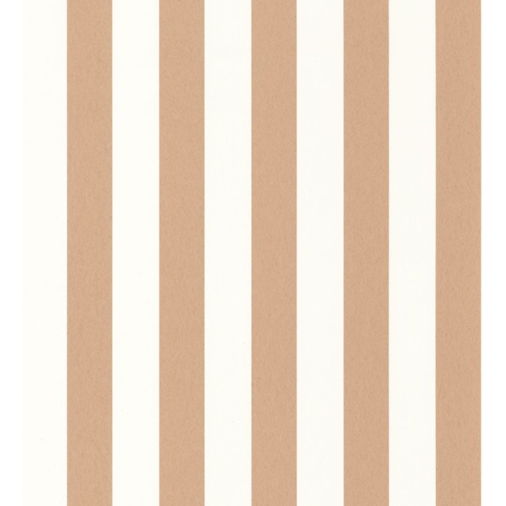 Papel pintado de rayas cobre y blanco - Gary Stripes 128387