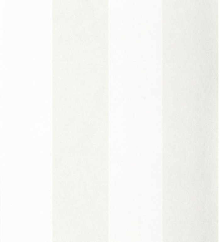 Papel pintado de rayas anchas nácar y blanco - Oxford Stripes 128396