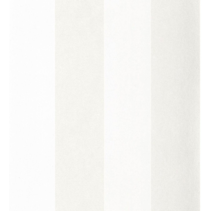 Papel pintado de rayas anchas nácar y blanco - Oxford Stripes 128396