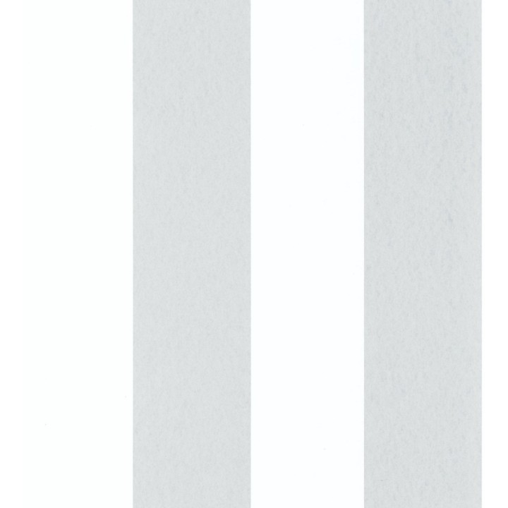Papel pintado de rayas anchas gris y blanco - Oxford Stripes 128401