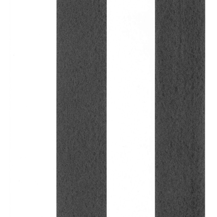 Papel pintado de rayas anchas negro y blanco - Oxford Stripes 128402