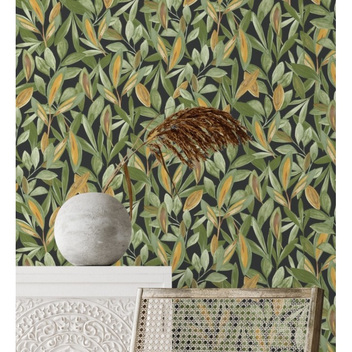 Papel pintado de hojas pequeñas tropicales - Haiti 128407