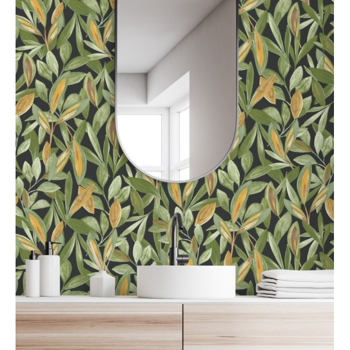 Papel pintado de hojas pequeñas tropicales - Haiti 128407