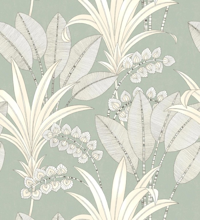 Papel pintado hojas de palma estilo tropical - Nassau 128411