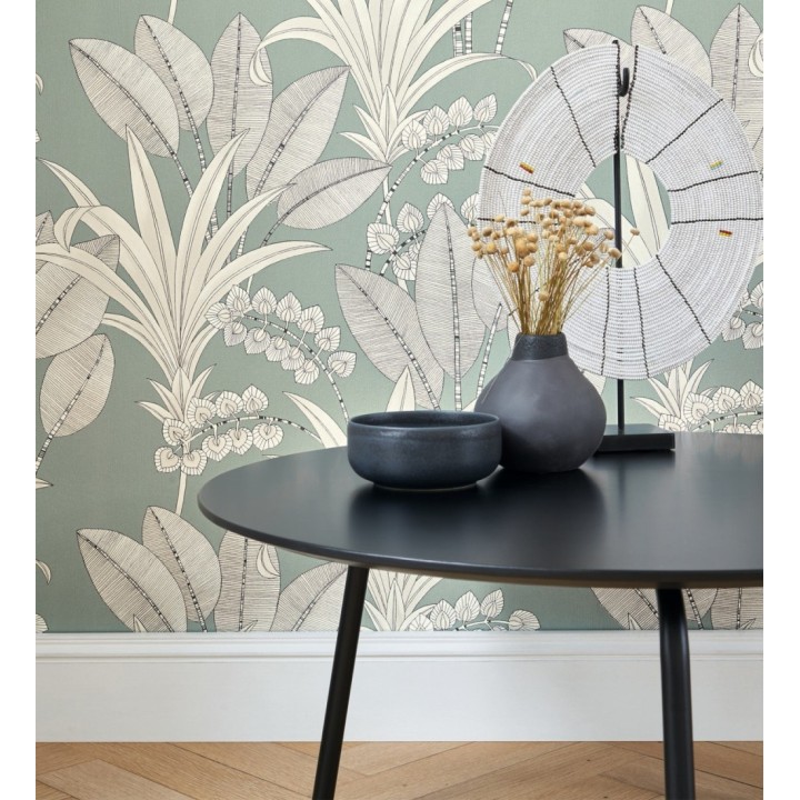 Papel pintado hojas de palma estilo tropical - Nassau 128411