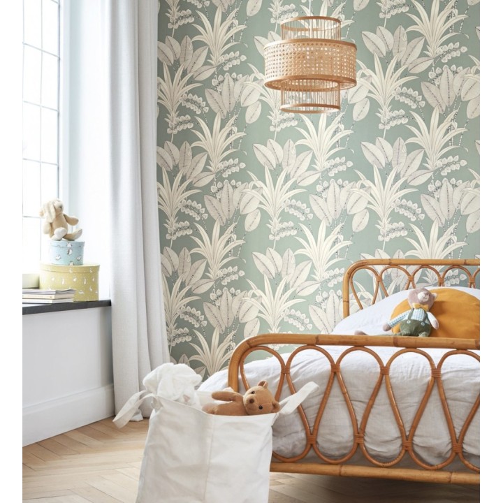 Papel pintado hojas de palma estilo tropical - Nassau 128411