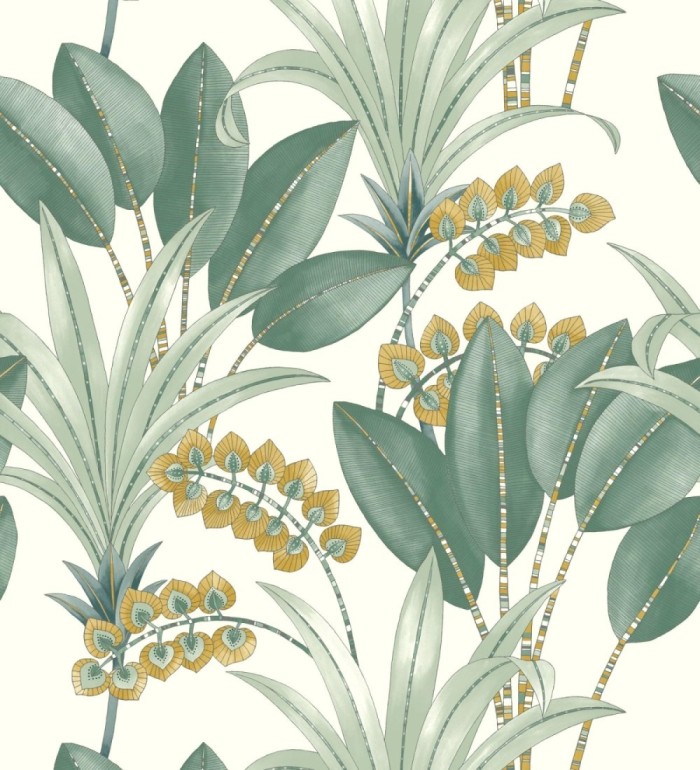 Papel pintado hojas de palma estilo tropical - Nassau 128413