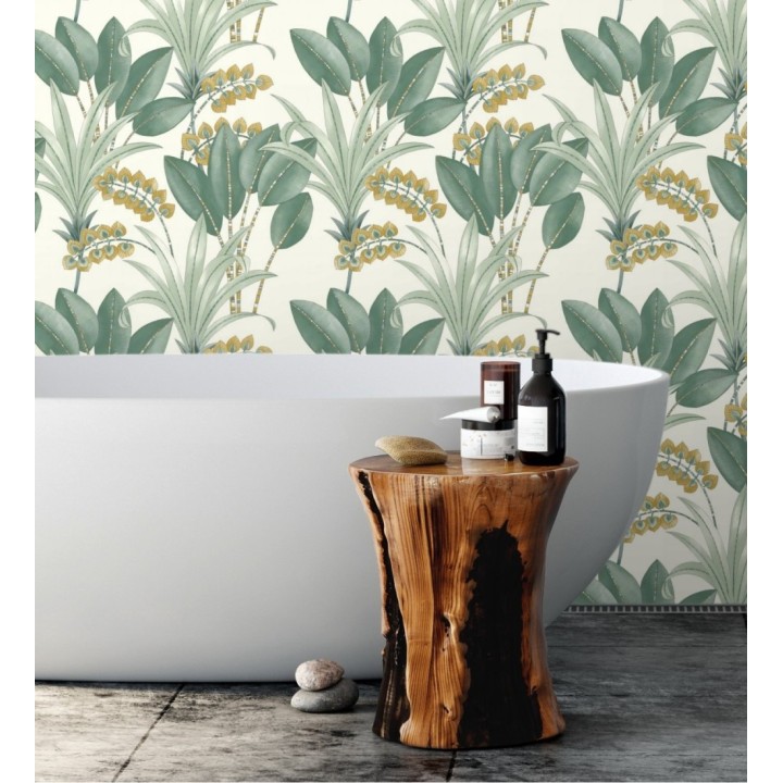 Papel pintado hojas de palma estilo tropical - Nassau 128413