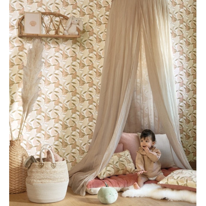 Papel pintado infantil de peras beige y marrones - Padua Pears 128445