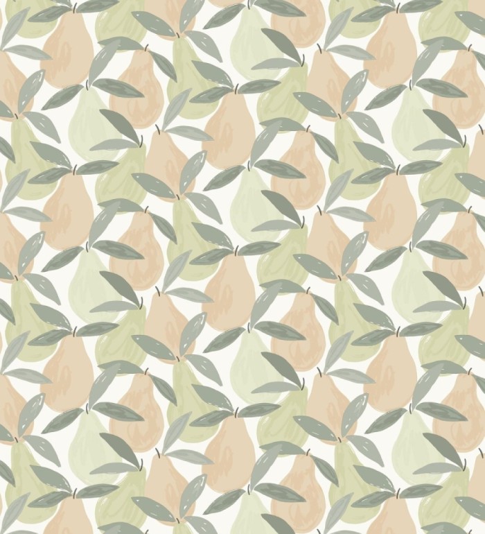 Papel pintado infantil de peras color tropical - Padua Pears 128446