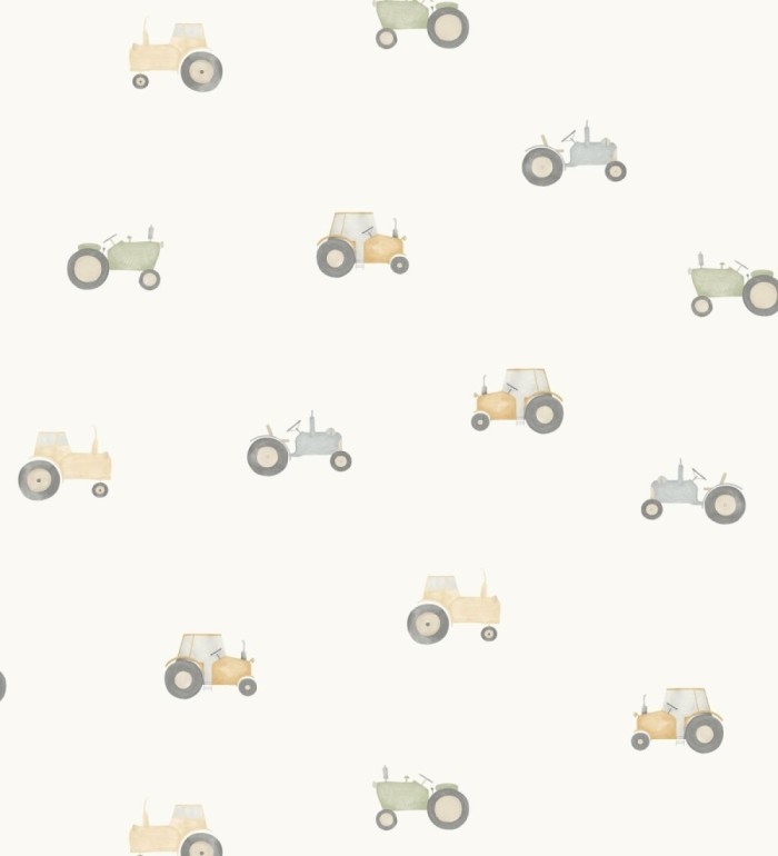 Papel pintado infantil de tractores - Jacob Tractor 128448
