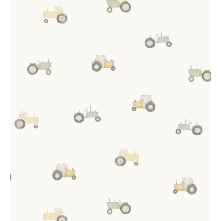 Papel pintado infantil de tractores - Jacob Tractor 128448