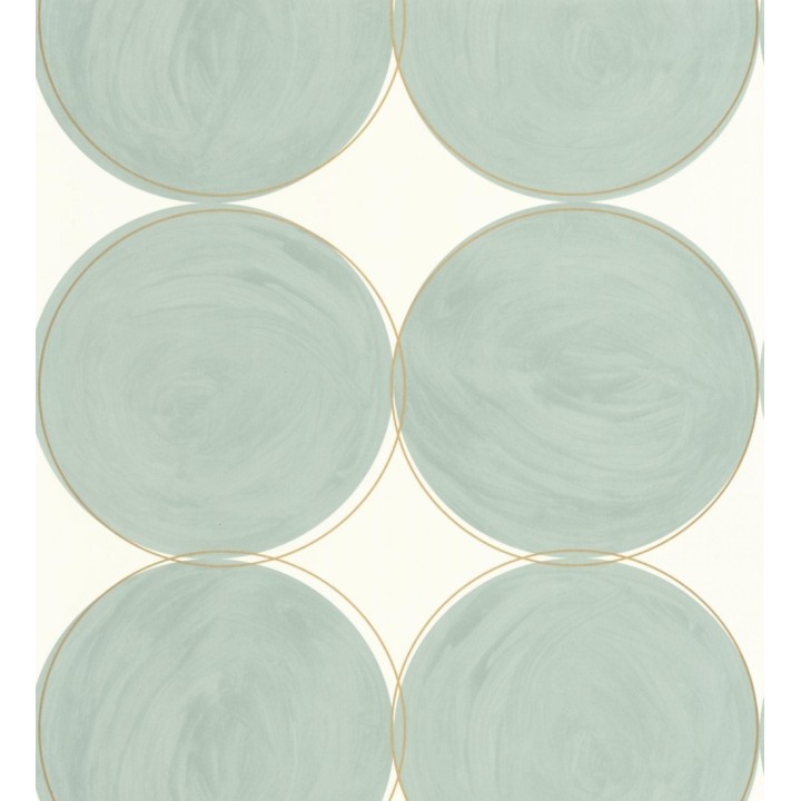 Papel pintado círculos grandes color verde - Galileo Circles 128467