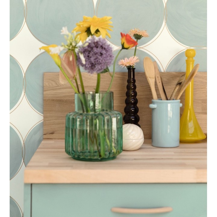 Papel pintado círculos grandes color verde - Galileo Circles 128467