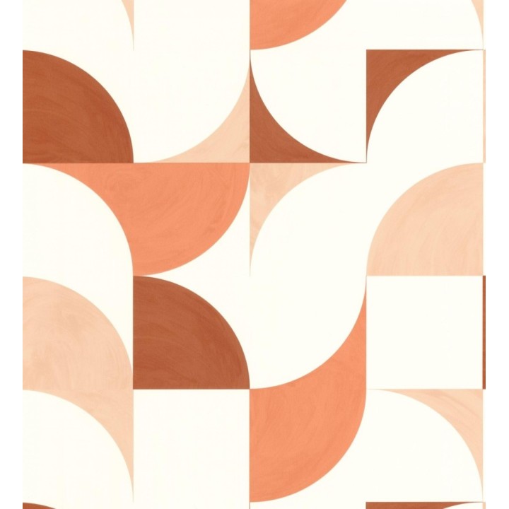 Papel pintado de figuras geométricas estilo retro - Newman 128470