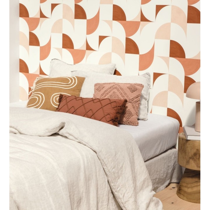Papel pintado de figuras geométricas estilo retro - Newman 128470