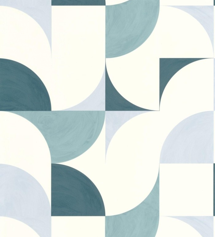 Papel pintado de figuras geométricas estilo retro - Newman 128472
