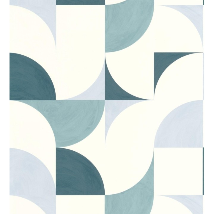 Papel pintado de figuras geométricas estilo retro - Newman 128472