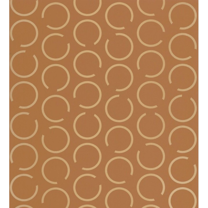 Papel pintado de argollas doradas fondo naranja - Corban 128475
