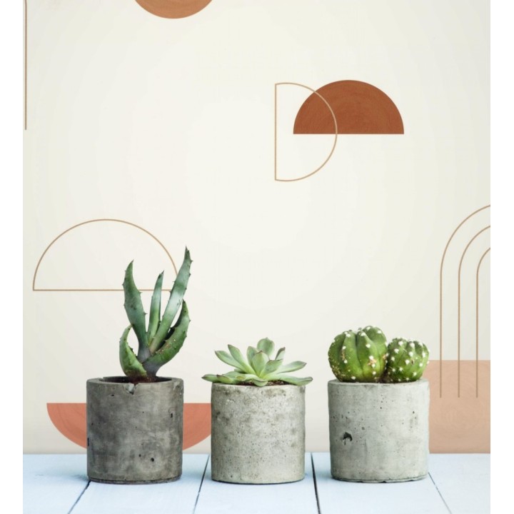 Papel pintado de figuras geométricas abstractas - Arin 128479