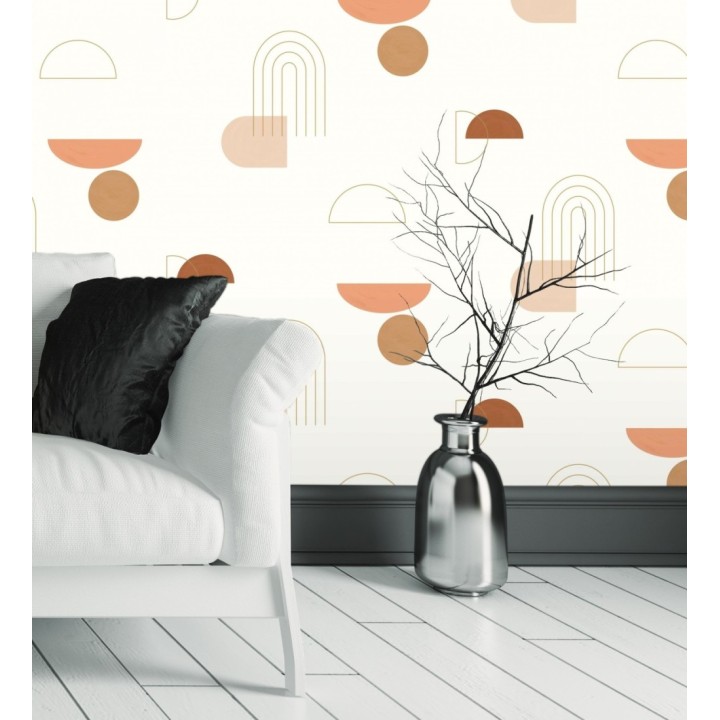 Papel pintado de figuras geométricas abstractas - Arin 128479