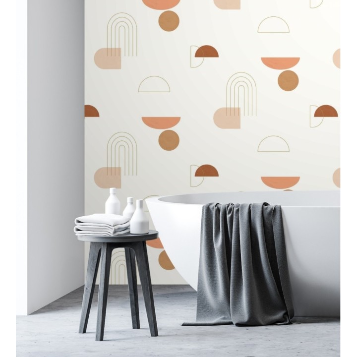 Papel pintado de figuras geométricas abstractas - Arin 128479