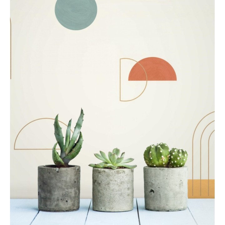 Papel pintado de figuras geométricas abstractas - Arin 128480