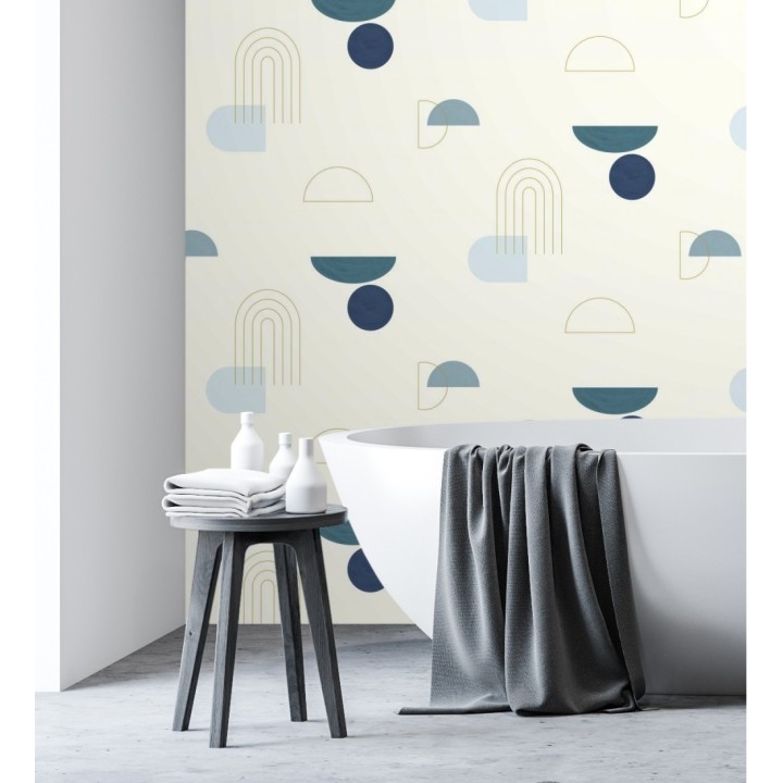 Papel pintado de figuras geométricas abstractas - Arin 128481