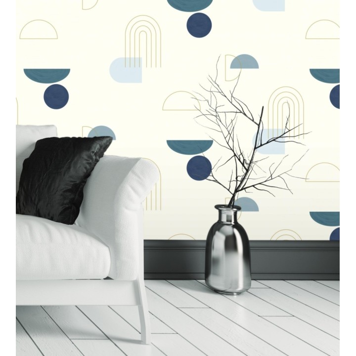 Papel pintado de figuras geométricas abstractas - Arin 128481