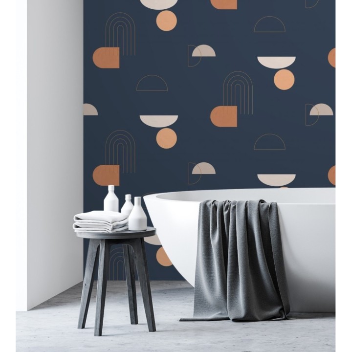 Papel pintado de figuras geométricas abstractas - Arin 128482