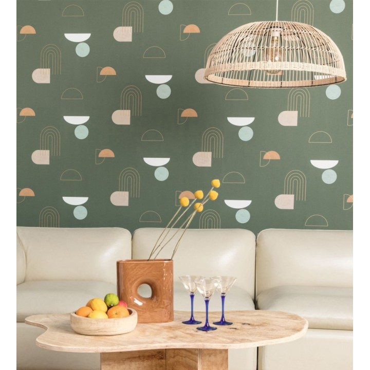 Papel pintado de figuras geométricas abstractas - Arin 128483