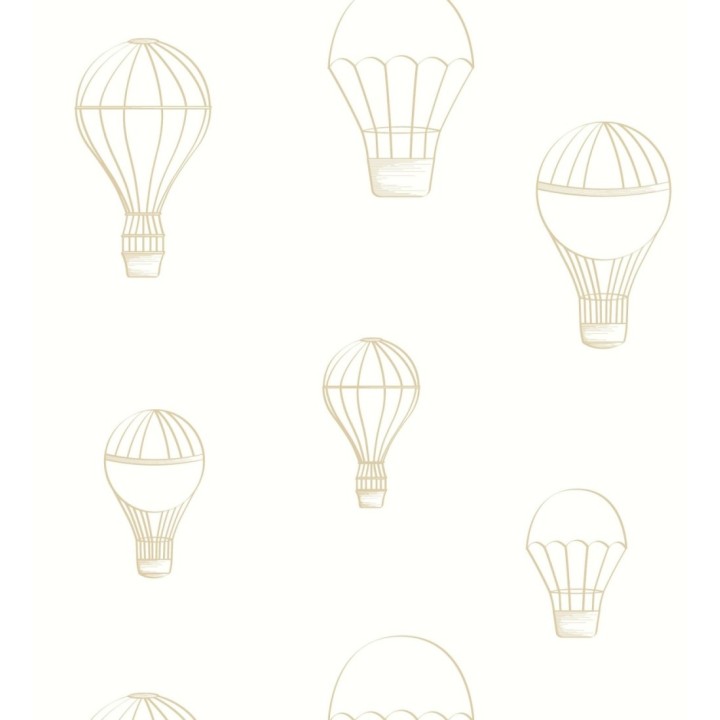 Papel pintado de globos infantiles fondo blanco - Jeremy Balloons 128485