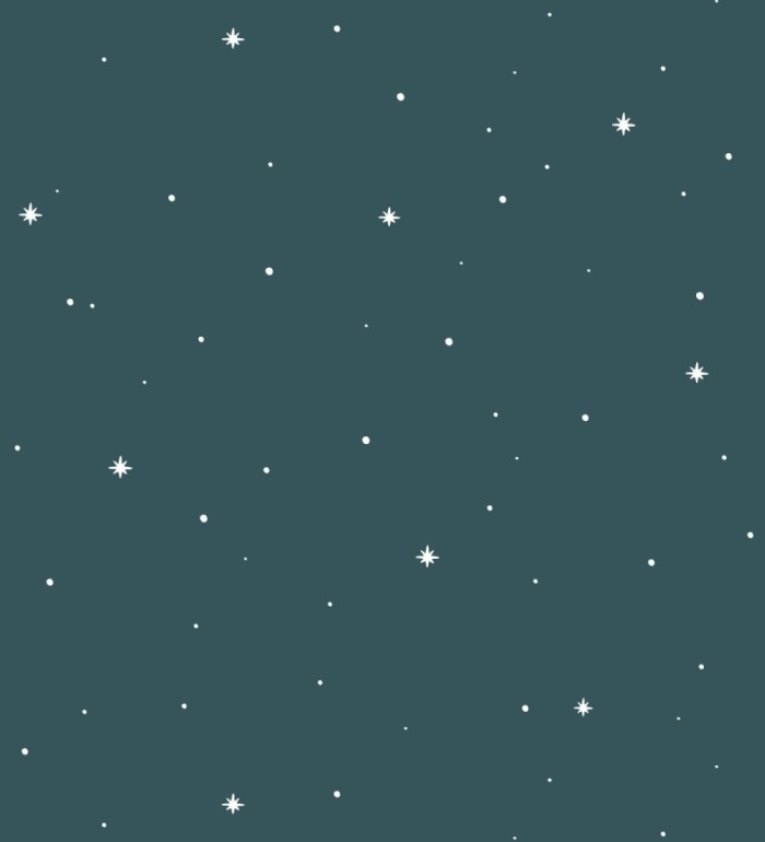 Papel pintado infantil de estrellas fondo azul - Starry Sky 128489
