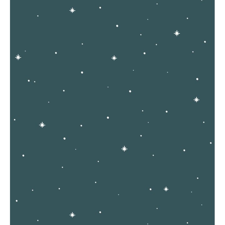 Papel pintado infantil de estrellas fondo azul - Starry Sky 128489