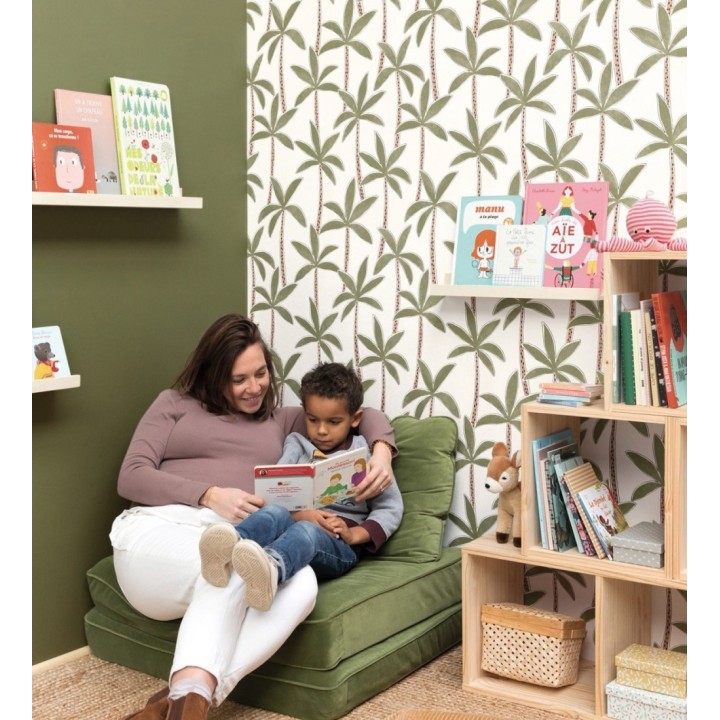 Papel pintado de palmeras fondo blanco - Tadeo Palms 128503