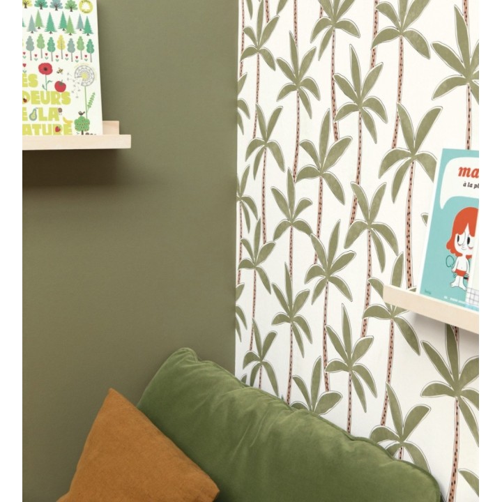 Papel pintado de palmeras fondo blanco - Tadeo Palms 128503