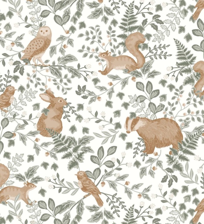 Papel pintado de animales del bosque - Kylian Animals 128513