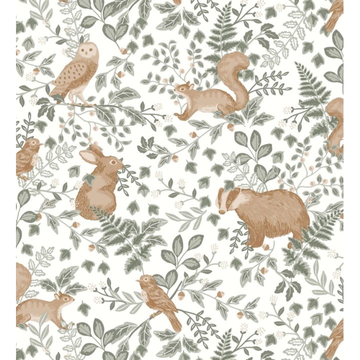 Papel pintado de animales del bosque - Kylian Animals 128513
