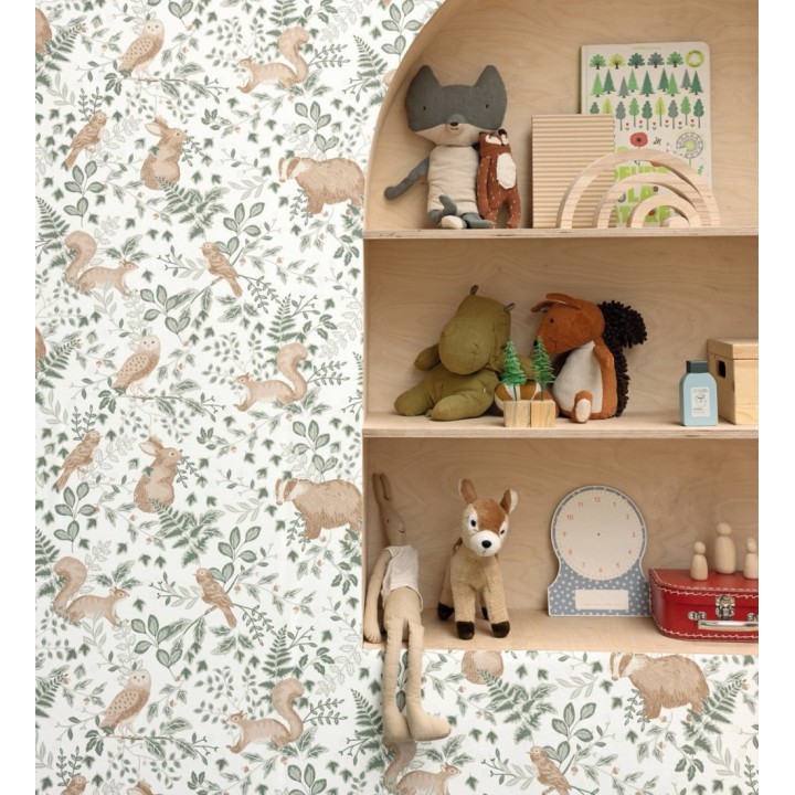 Papel pintado de animales del bosque - Kylian Animals 128513