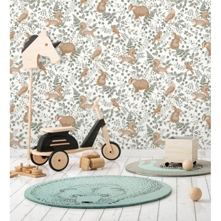 Papel pintado de animales del bosque - Kylian Animals 128513