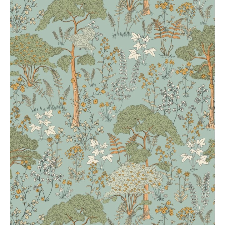 Papel pintado árboles y plantas de la naturaleza estilo botánico - Lorien Nature 128514